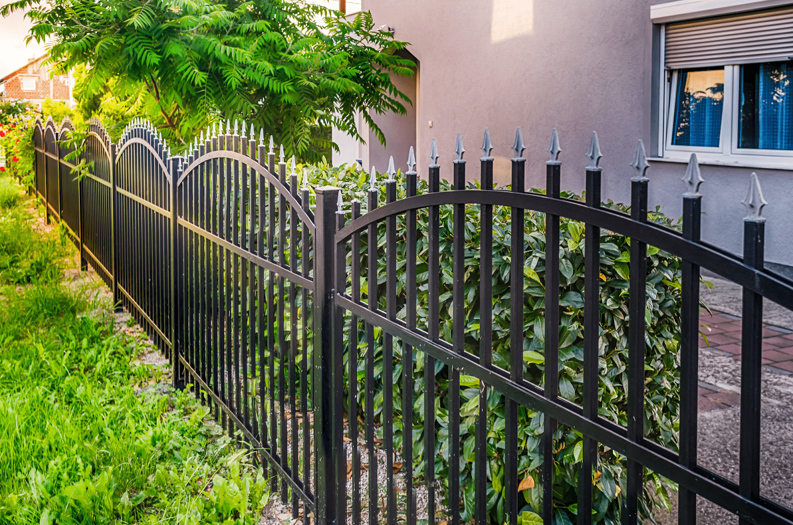 wrought iron fence install